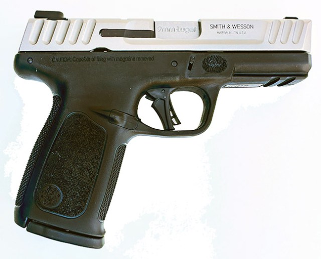 S&W SD9 2.0 9mm semi-auto pistol, right profile