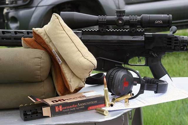 Ruger Precision 300 PRC rifle and German GPO scope under test at long-range targets