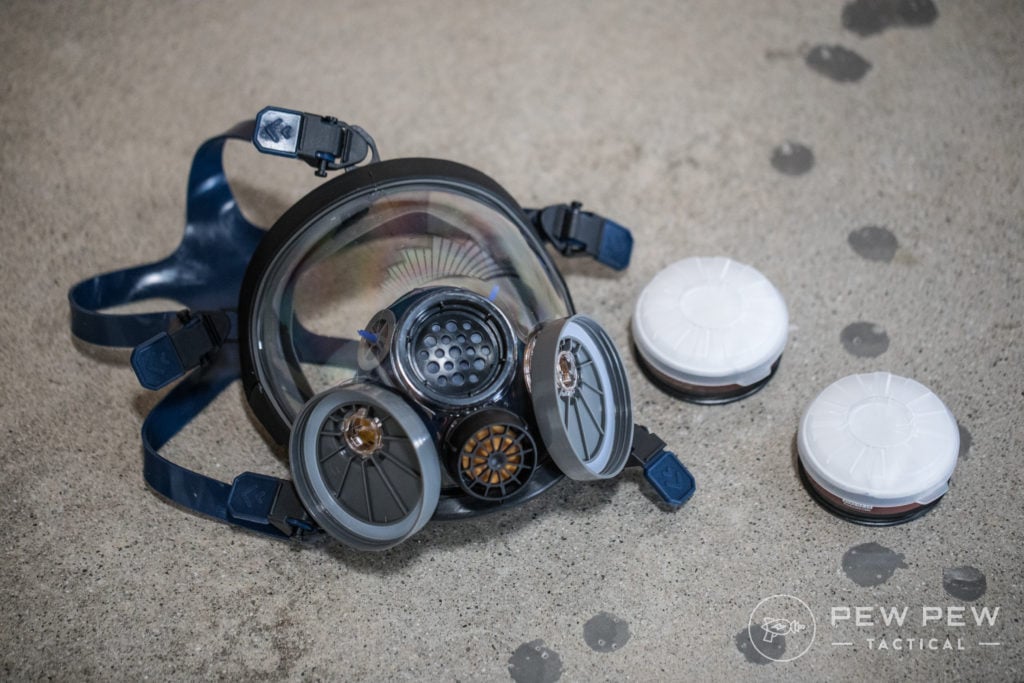 PD-100 Full Face Respirator with Filters
