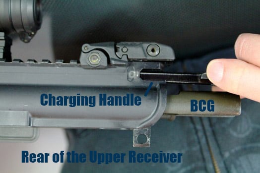 Charging Handle and BCG Labeled