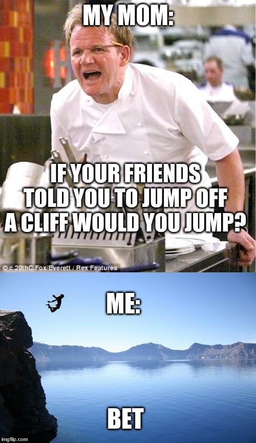 Jump off Cliff