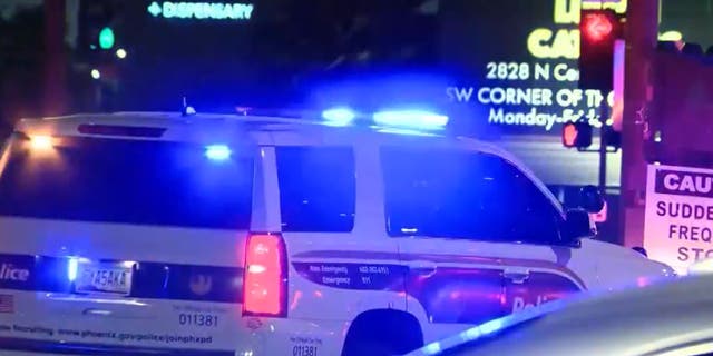 Phoenix cop cars at scene