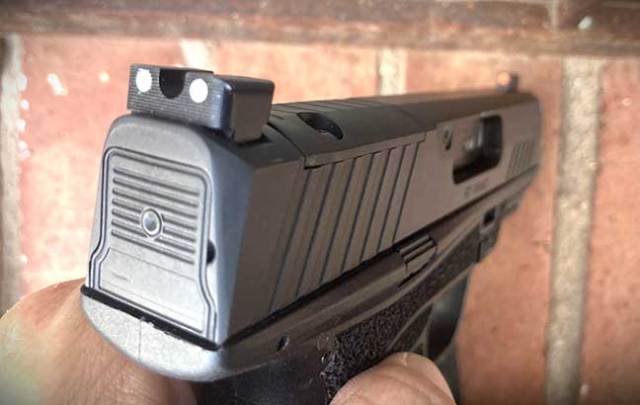 Kimber R7 Mako 9mm semi-automatic pistol's faceplate