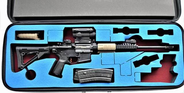 LWRC SSP AR-15 rifle in a Peak case