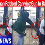 Wow, Woman Robbed Carrying Gun In Back Pocket | Caught On Video