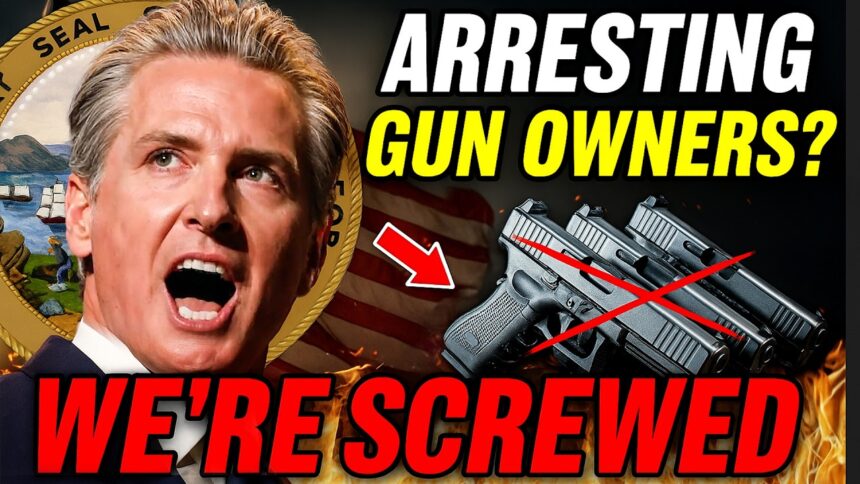 BREAKING: Newsom’s New Law Legalized Gun Confiscation — No Crime Required!