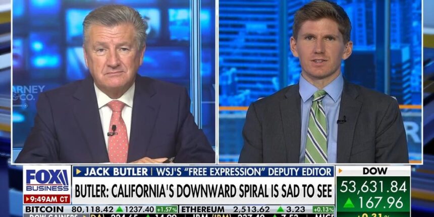 California’s ‘downward spiral’ analyzed by WSJ’s Jack Butler as retail theft and regulations mount | Fox Business Video