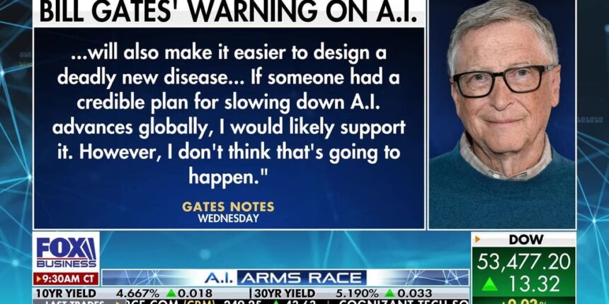 Bill Gates warns AI could lead to mass unemployment and cyberattacks | Fox Business Video