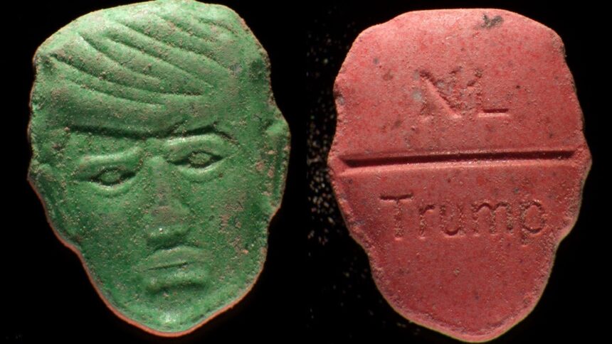 Drug institute warns that Trump-shaped ecstasy pills contain potentially fatal ingredient