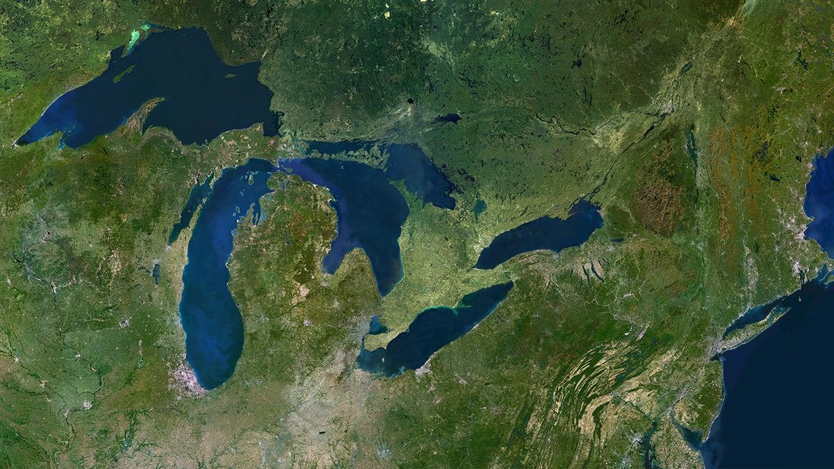 Map of Great Lakes