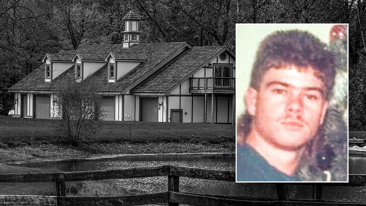 Edited picture Daniel Thomas Halloran in front of Fox Hollow Farm.