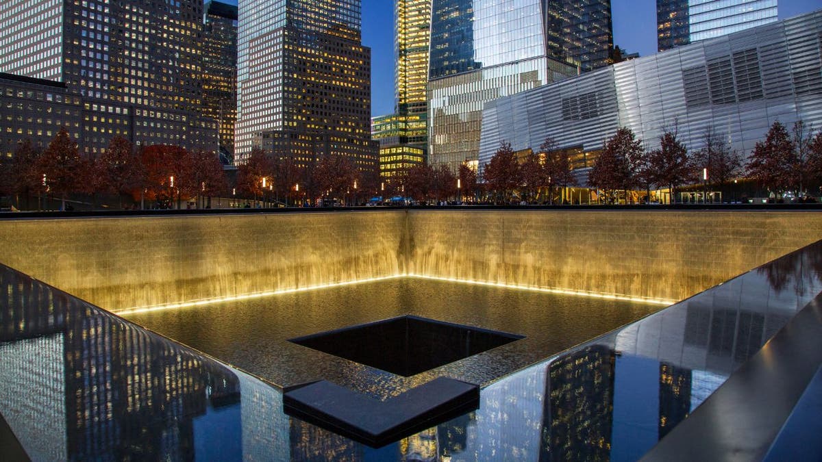 Ground Zero pictured at night