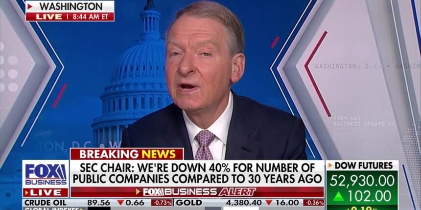SEC Chairman Paul Atkins outlines plan to revive public markets | Fox Business Video