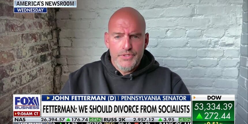 John Fetterman calls to ‘divorce’ Democratic Party from far-left socialists | Fox Business Video
