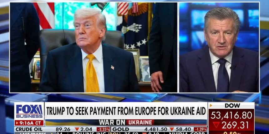 Trump demands Europe compensate US for Ukraine military aid | Fox Business Video