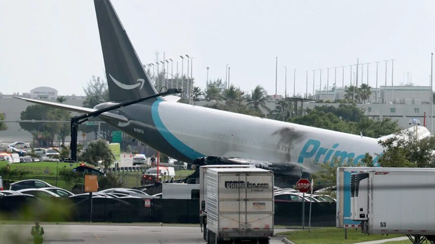 Amazon says it’s ‘working closely’ with authorities after cargo plane crash kills 5