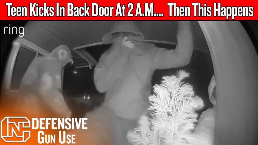 Teen Kicks In Homeowner’s Back Door At 2 A.M.… Then This Happens