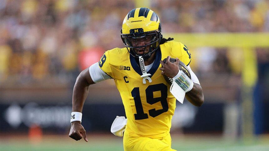 Bryce Underwood addresses Kyle Whittingham’s comments about remaining starting QB at Michigan