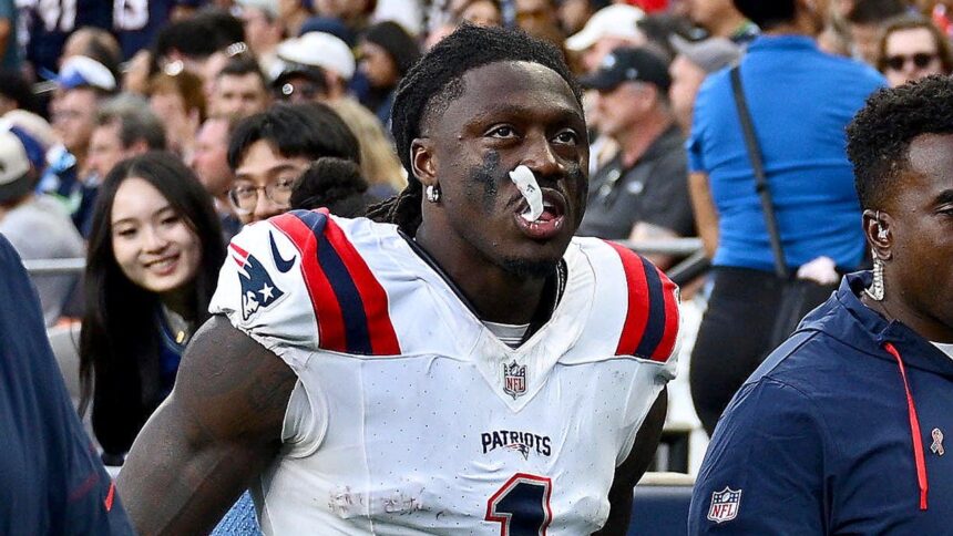 Patriots star AJ Brown has high ankle sprain as team suffers big blow after brutal Seahawks loss: reports