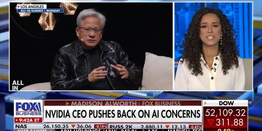 Nvidia CEO Jensen Huang dismisses AI doomsday fears as ‘not grounded in science’ | Fox Business Video