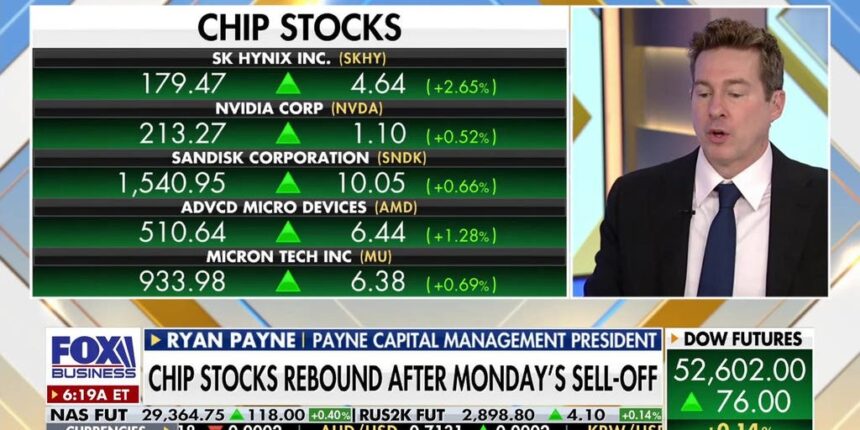 Chip stocks rebound as Intel and SK Hynix rise after sell-off | Fox Business Video