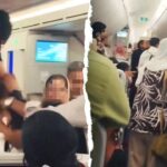 Midair brawl erupts on packed flight as screaming passengers jump from seats