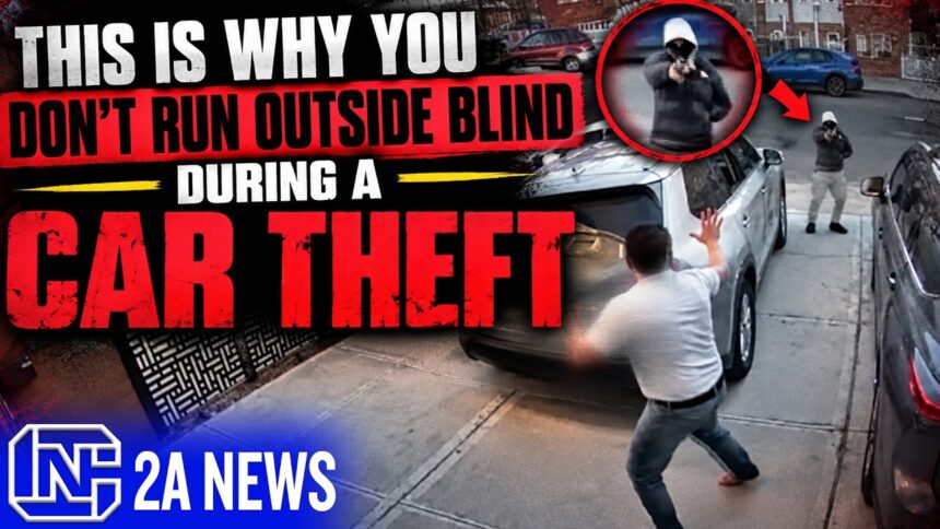 Before You Run Outside During Car Burglary, Watch This