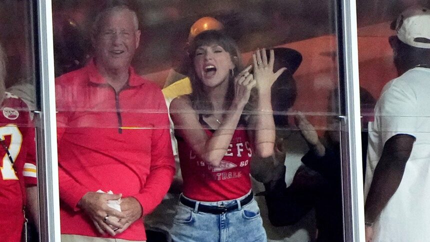 Travis Kelce reacts to Taylor Swift’s viral ‘that’s my husband’ moment during win over Colts