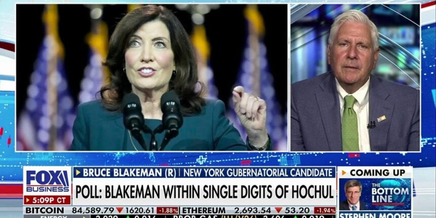 Bruce Blakeman slams opponent Gov Kathy Hochul as polls show race is narrowing | Fox Business Video
