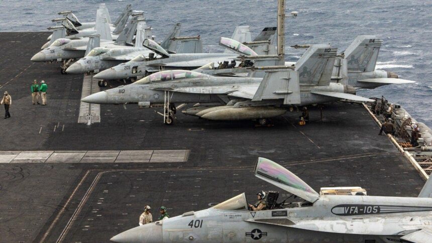 2 Navy aviators eject during landing ‘mishap’ aboard USS Eisenhower, injuring 4 sailors