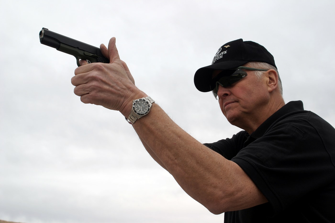 Master Instructor Jeff Hall here with his signature 1911 .45