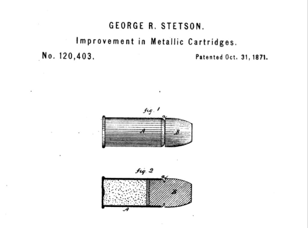 patent diagram of a round from 1871