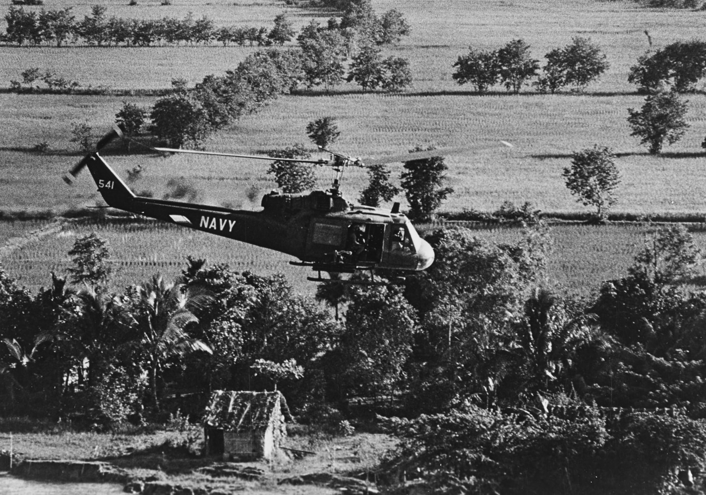 US Navy UH-1B patrols southwest of Saigon