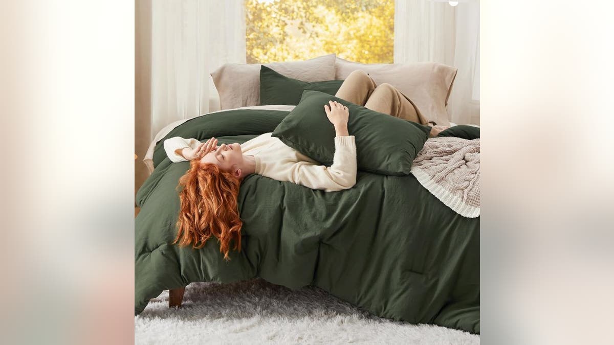 Upgrade to a new comforter for colder weather.
