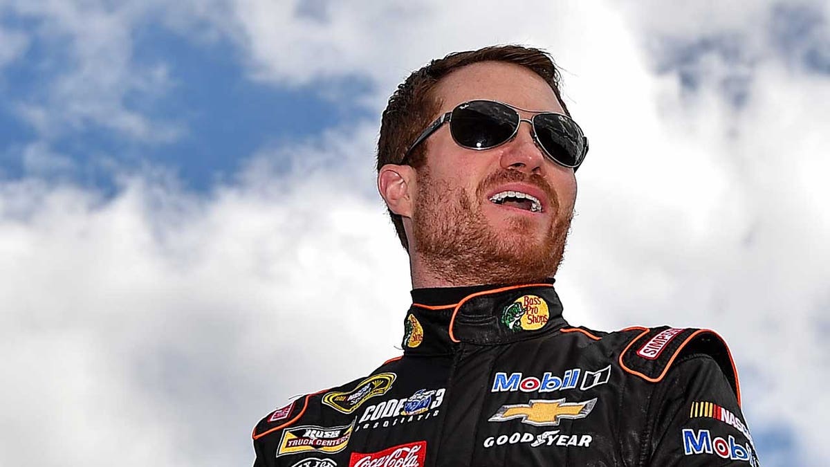 NASCAR Sprint Cup Series driver Brian Vickers before the Daytona 500 at Daytona International Speedway.