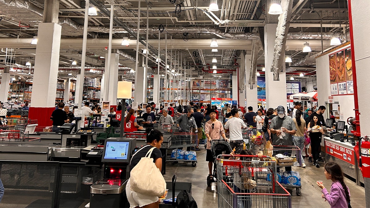 crowds inside costco