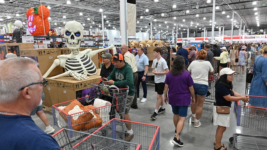 Halloween display at Costco