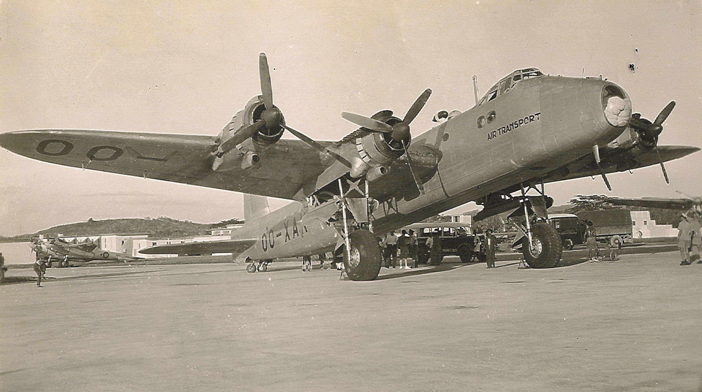 former RAF Short Stirling after WWII as an Egyptian transport plane