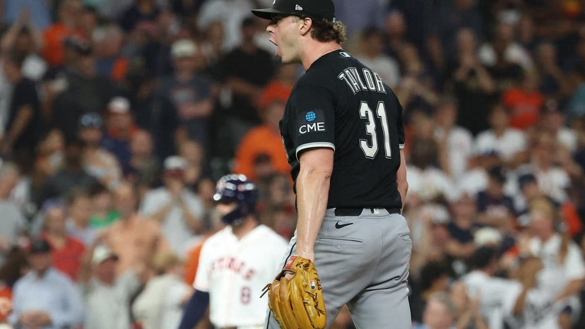 Grant Taylor reacts after the final out during the wild-card playoff game.