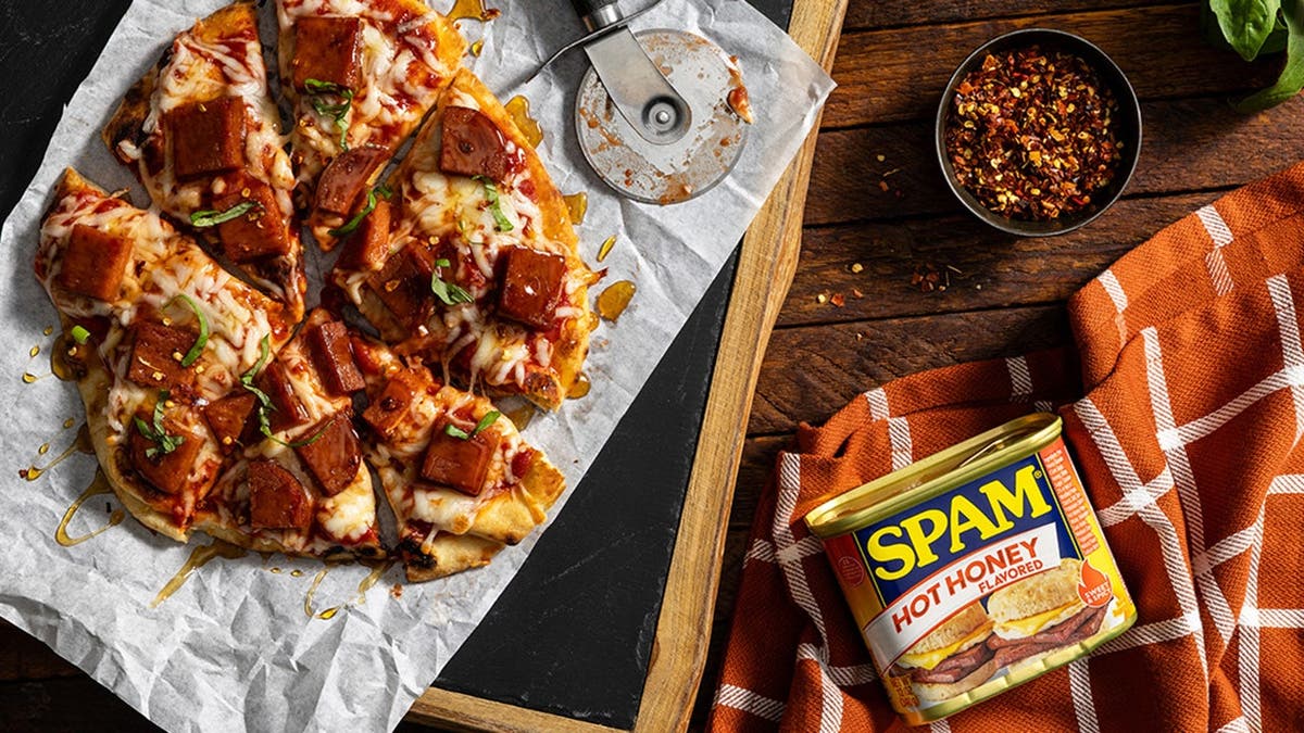 SPAM Hot Honey flatbread.