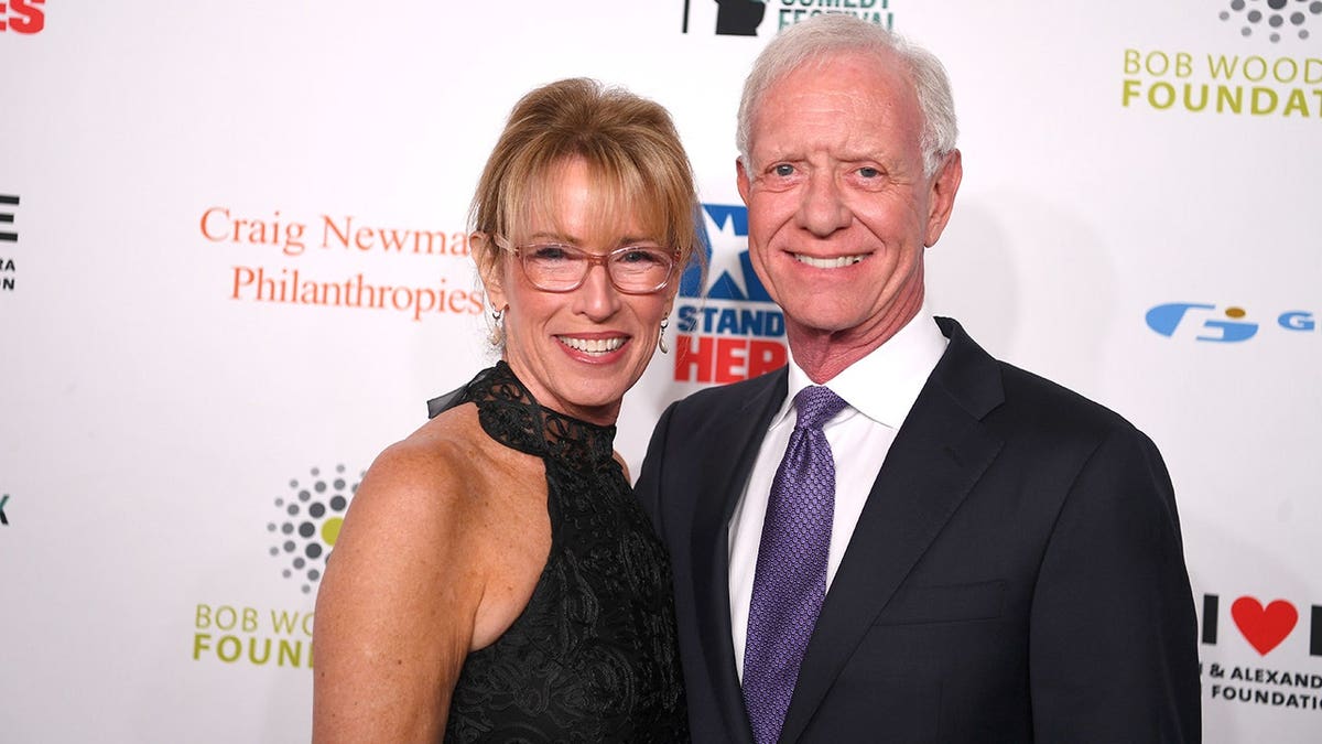 Capt. Chesley Sullenberger and Lorrie Sullenberger arrive at an event in New York City.