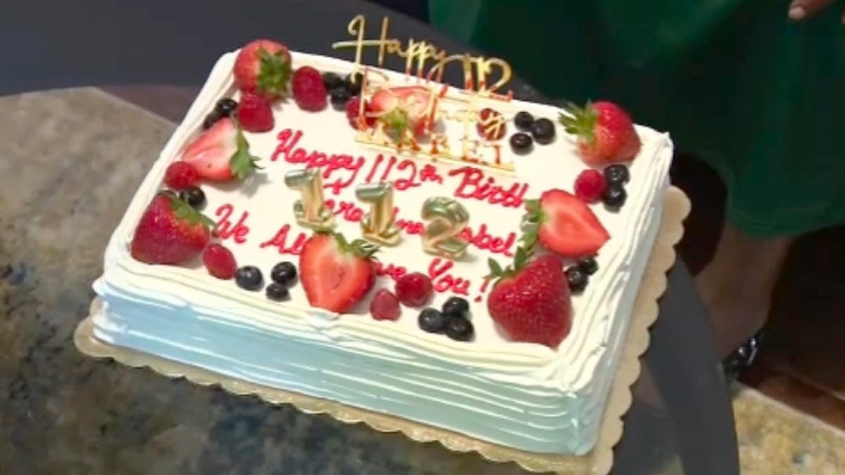 Mabel Dunbar's custom berry cake.