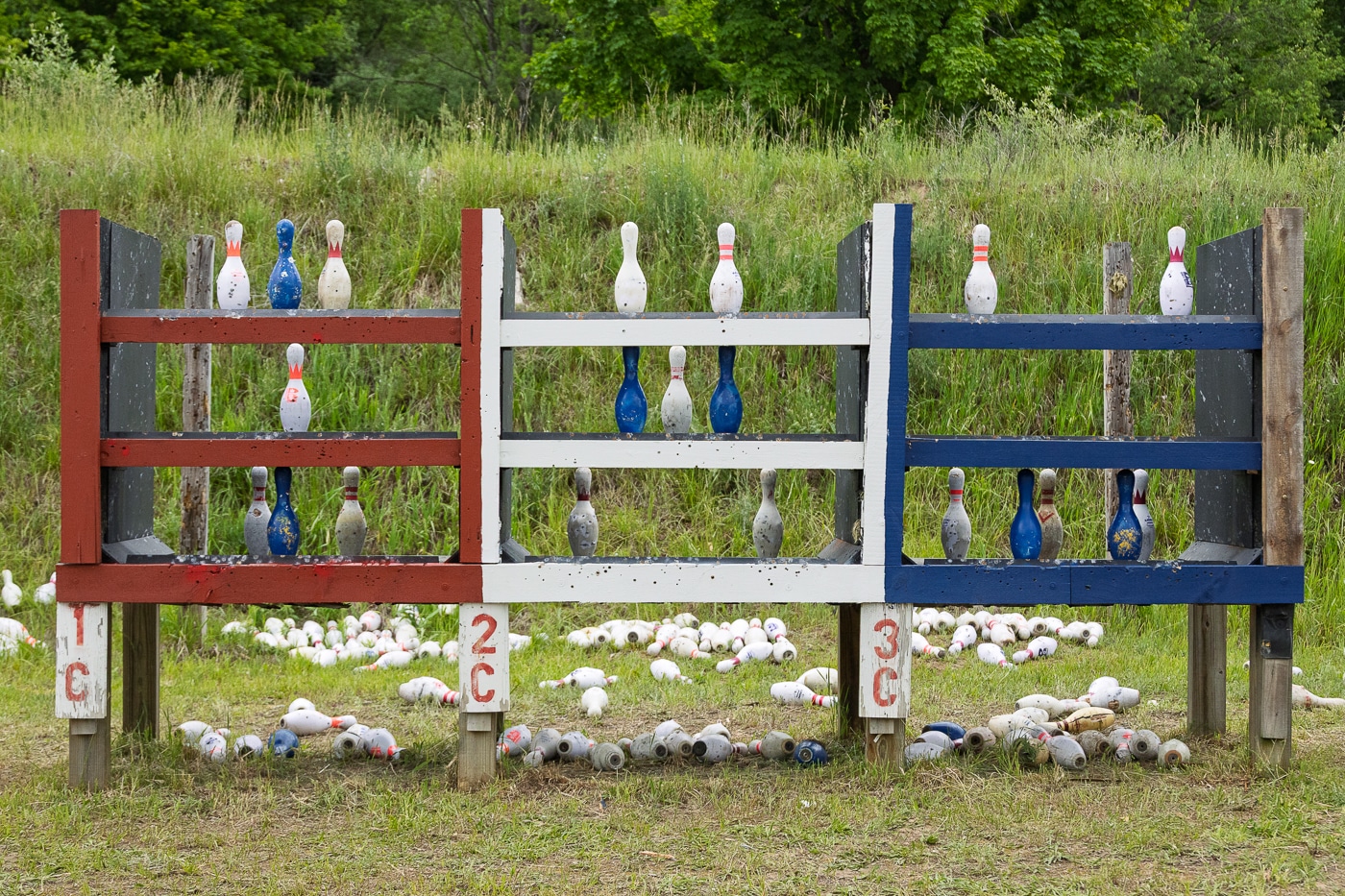 pin targets faced for competitors