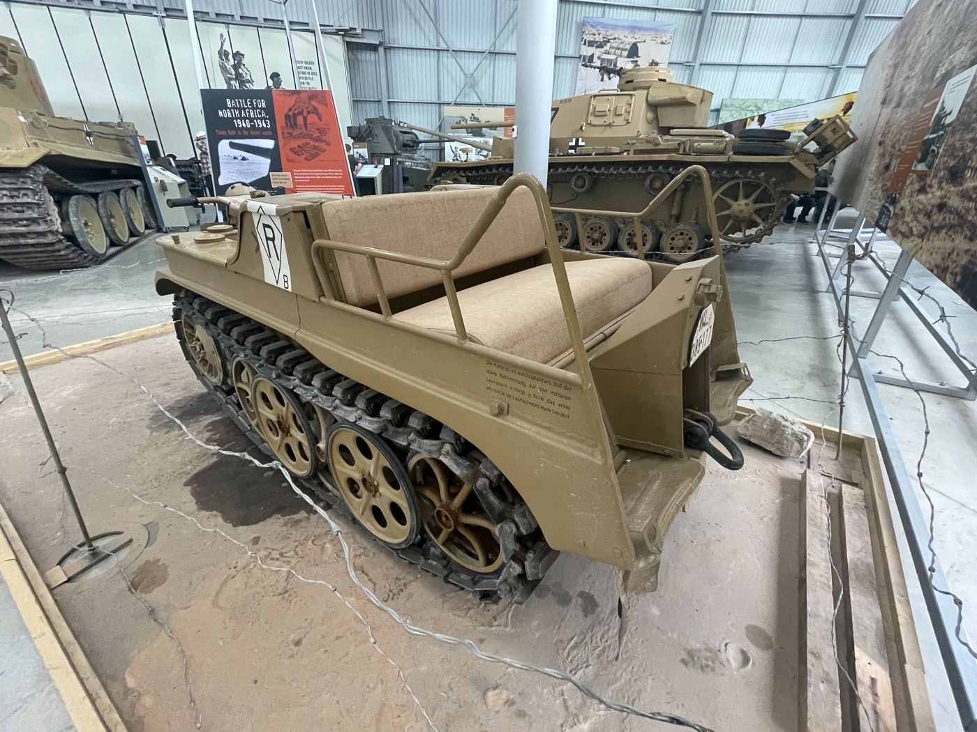 rear of Kettenkrad with bench for two passengers