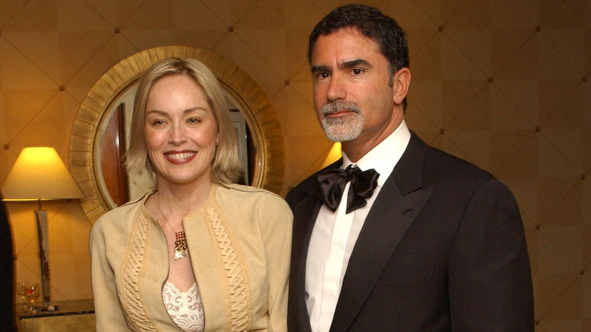Sharon Stone and Phil Bronstein at the San Francisco International Film Festival in April 2022