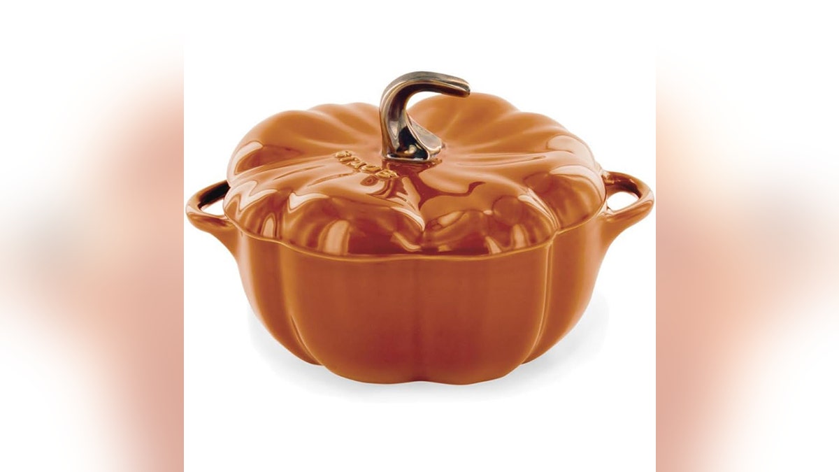 A pumpkin adds a fall touch to your food.