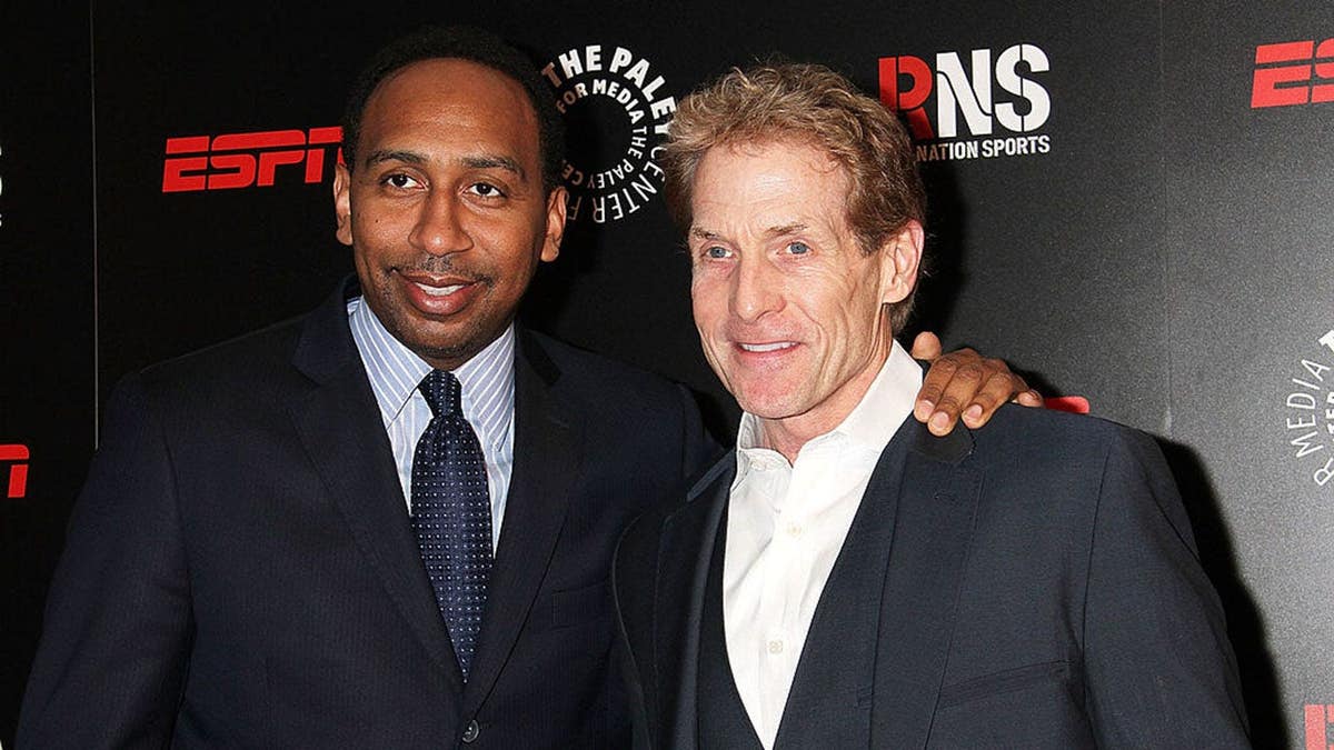 Stephen A. Smith and Skip Bayless attend The Paley Center for Media benefit dinner in New York City.