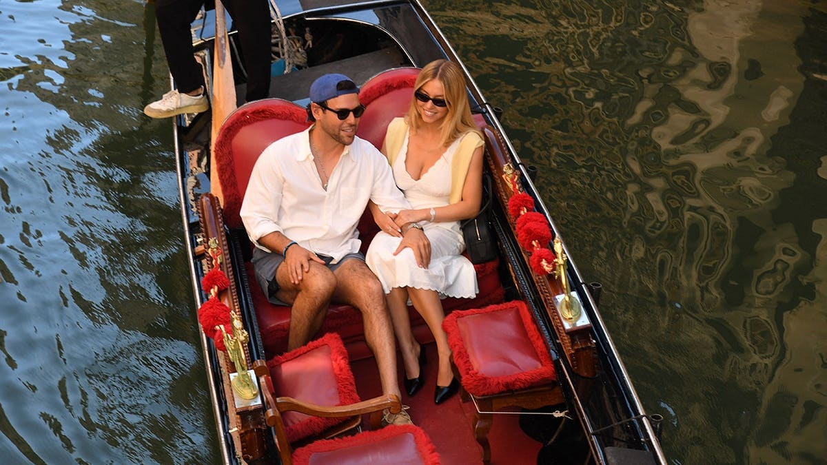 Sydney Sweeney and Scooter Braun at the 83rd Venice International Film Festival in September 2026