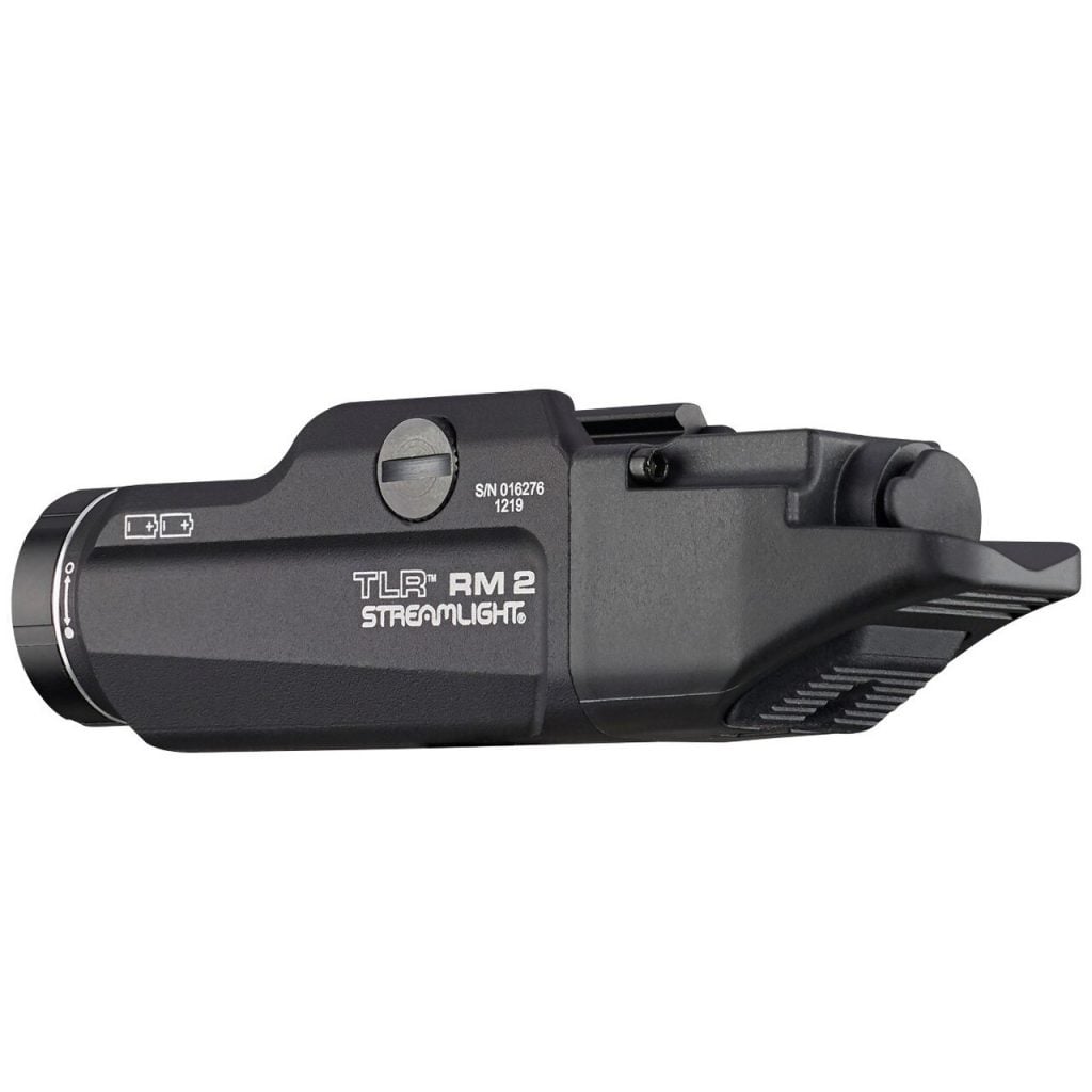 Profile view of a "STREAMLIGHT TLR RM 2" light on a white background.