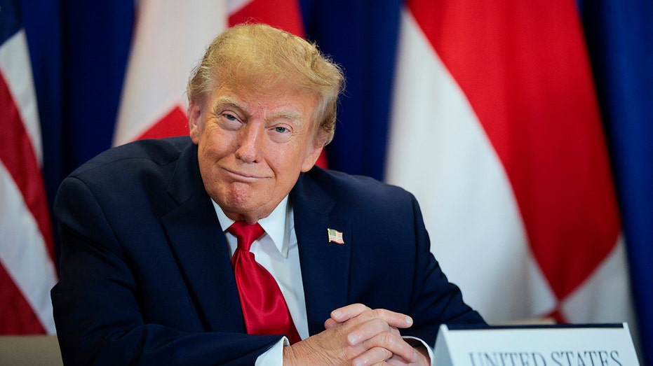Trump smiling